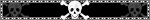skull blinkie black bg white skull in middle grey skulls left and right
