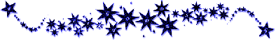 spiky glittery blue divider