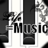 life equals music icon piano bg
